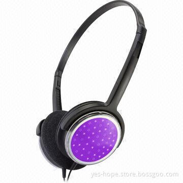 Wired Portable Headphone, 10-24,000Hz Frequency Response, 40 Ohms Impedance
